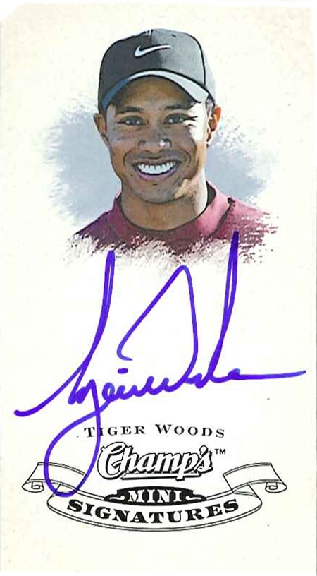 Tiger Woods Champ's autograph redemption sells for $5,000