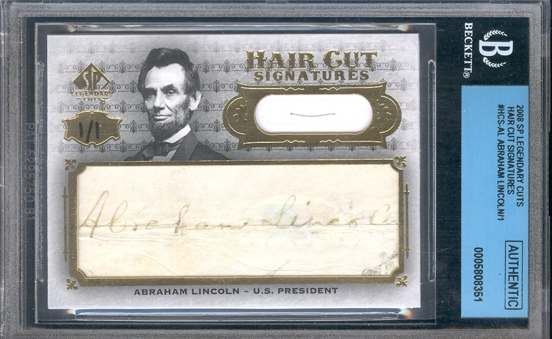 Abe Lincoln's Hair Cut card sells for $17,500 - Beckett News