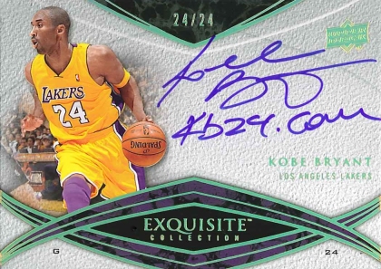  NBA Finals MVP Kobe Bryant Monday night for an autograph signing session 