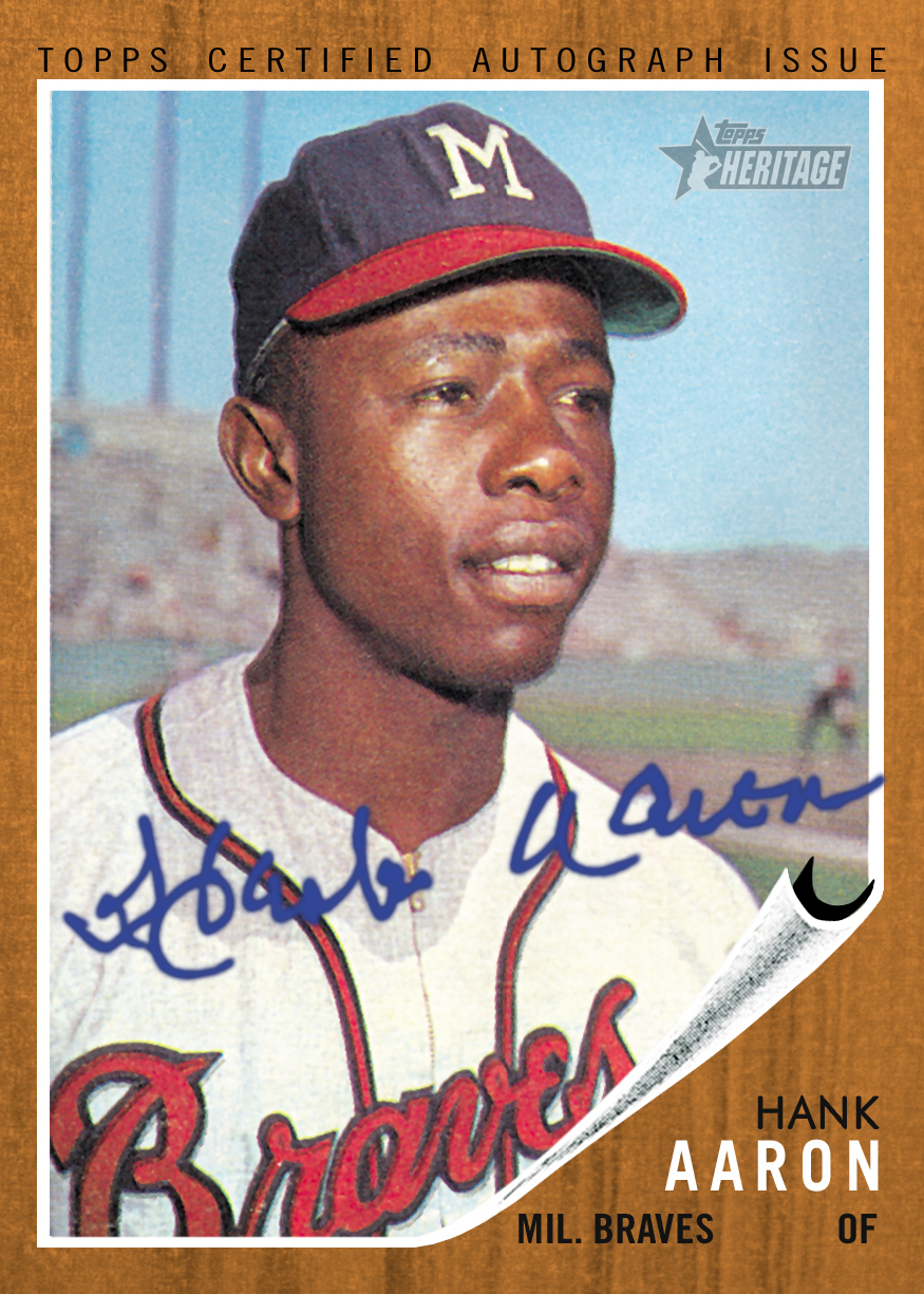 Hank Aaron Autograph Auto Signed Major League Baseball BAS 8