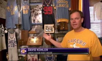 Check out David Kohler's impressive collection of Lakers