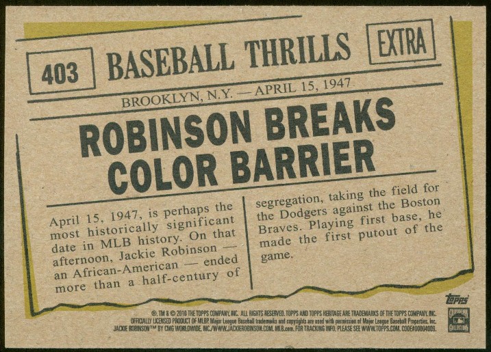 1947 Jackie Robinson breaks color barrier – Bowie News